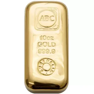 10oz ABC Gold Bar 9999 purity