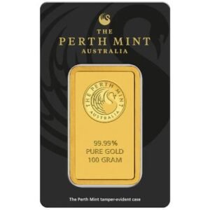 perth mint gold bar 100 gram